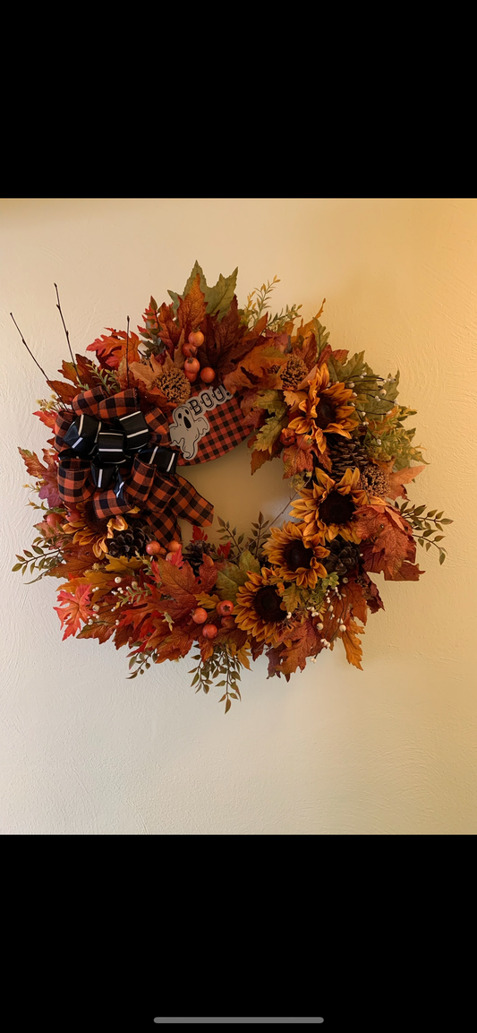 X-Large Boo Wreath