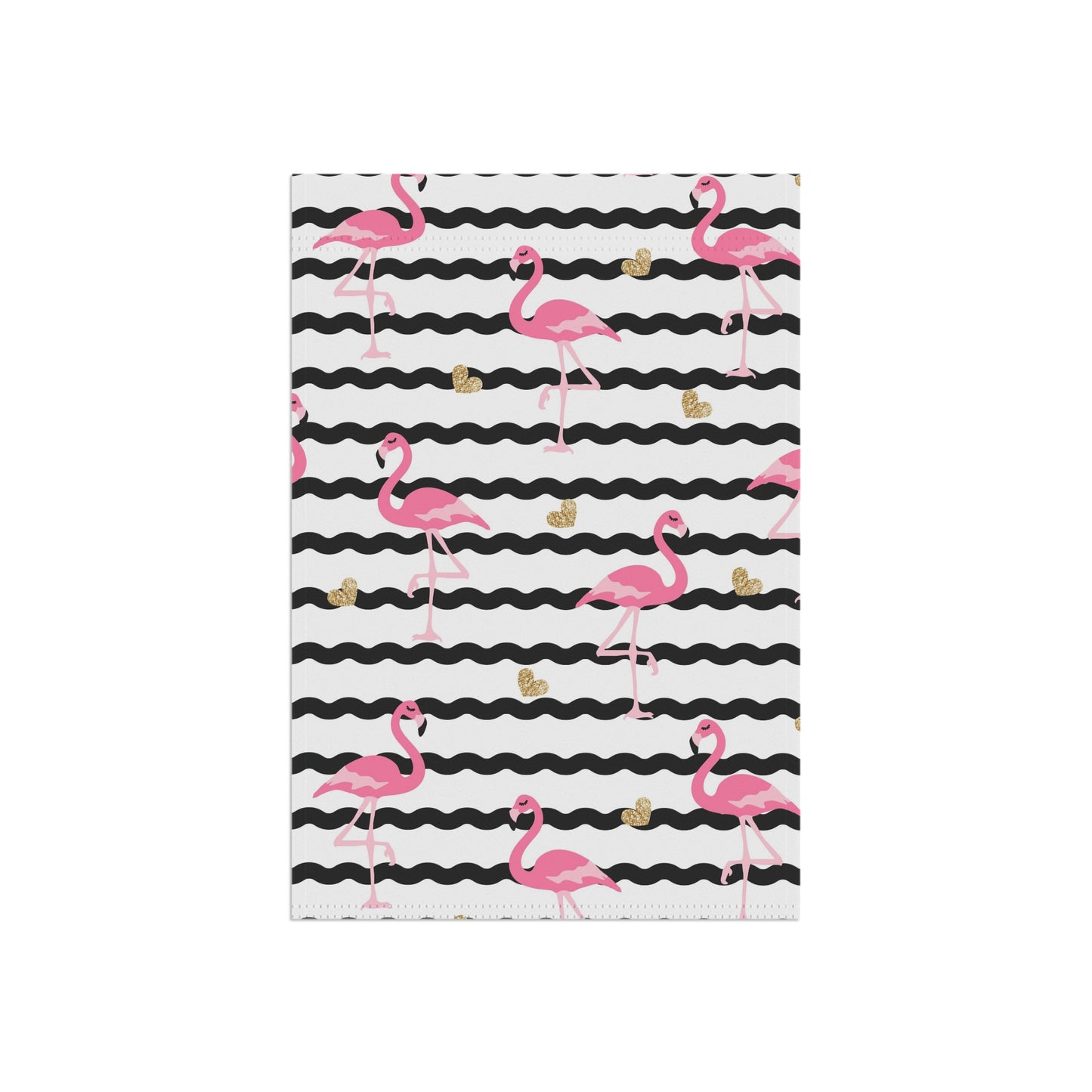 Flamingo Stripes Garden & House Banner