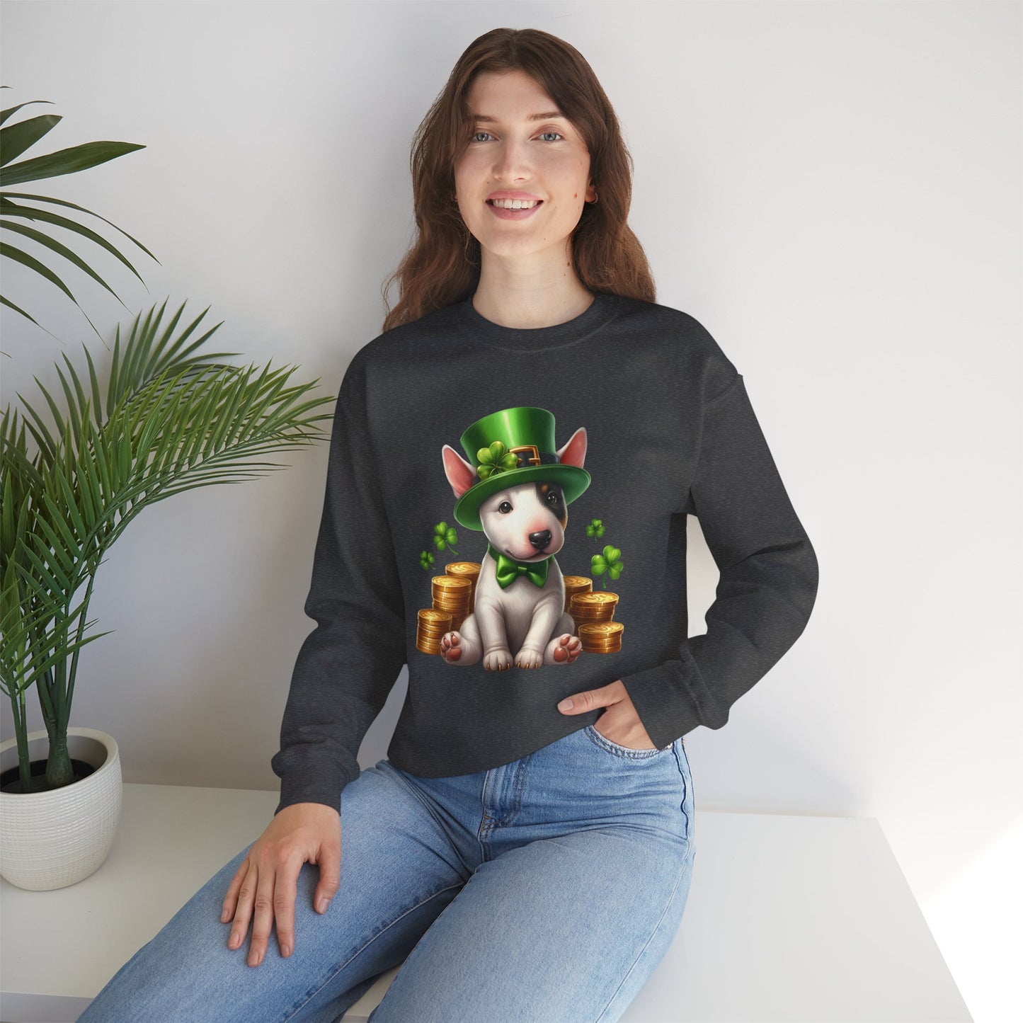 Bull Terrier Leprechaun Sweatshirt