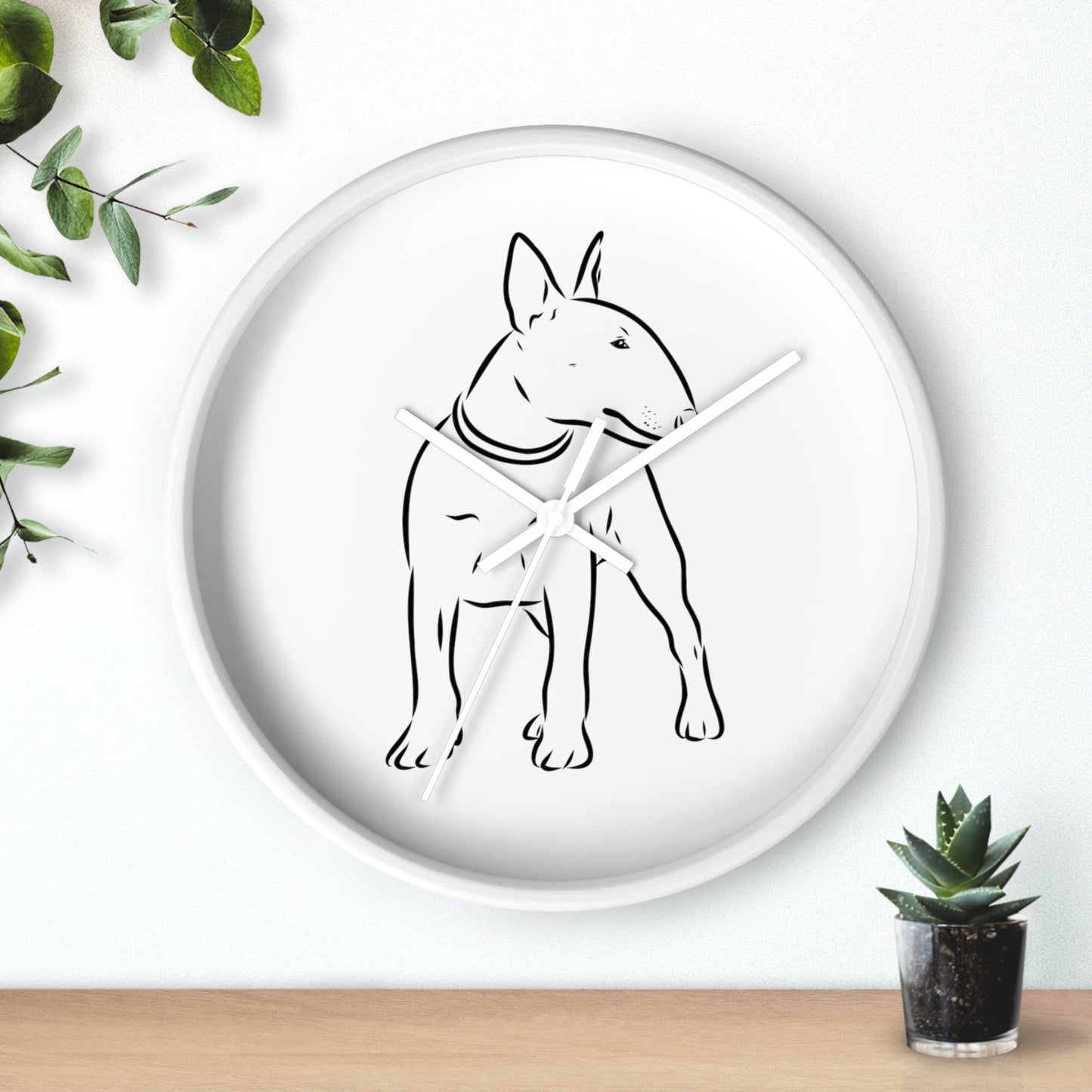 Bull Terrier Wall Clock