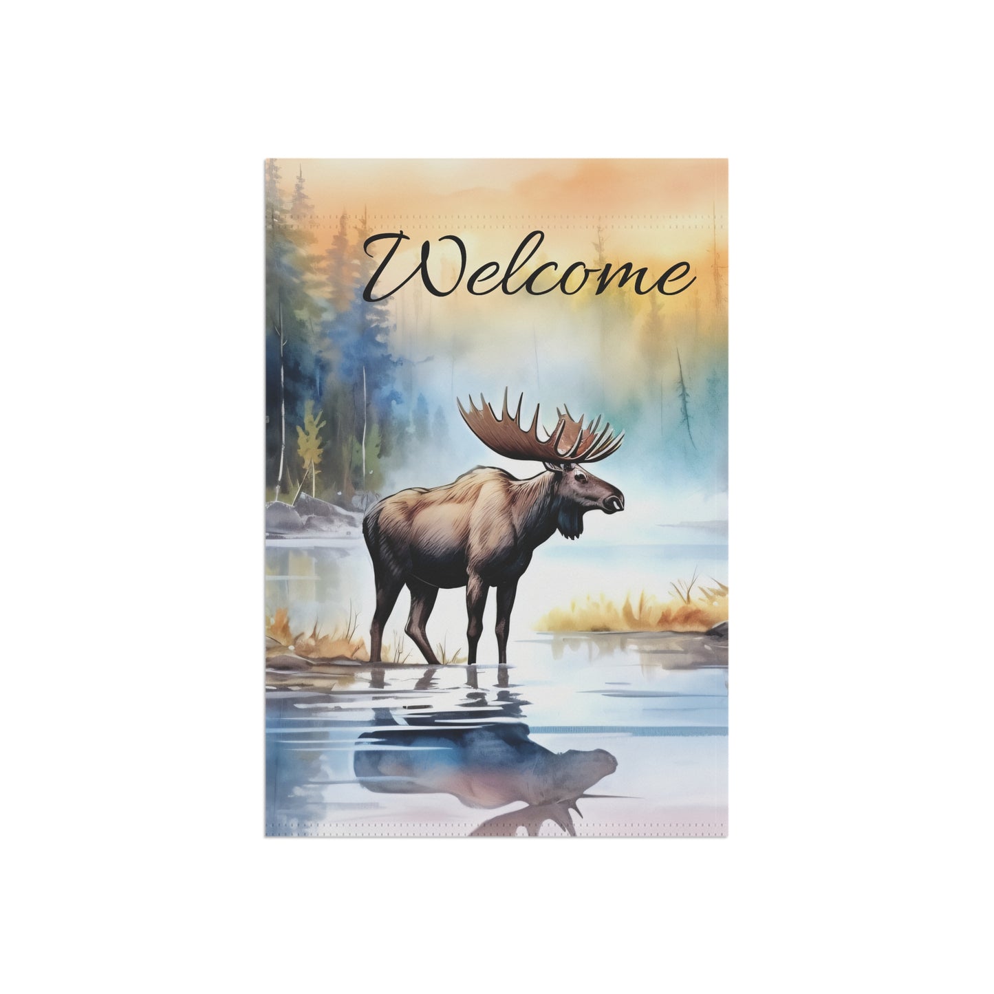 Welcome Moose Garden & House Banner