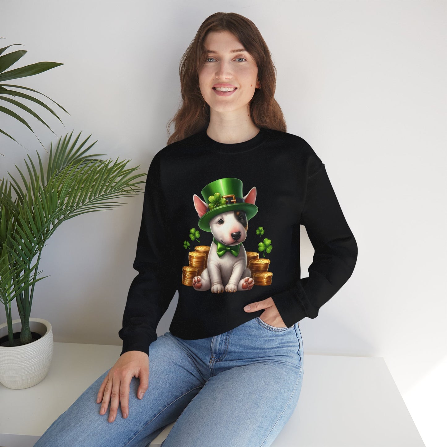 Bull Terrier Leprechaun Sweatshirt