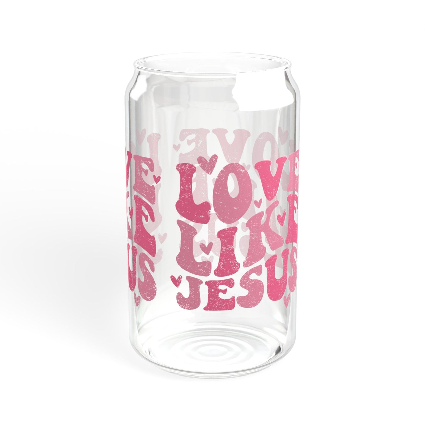 Love Like Jesus Sipper Glass, 16oz