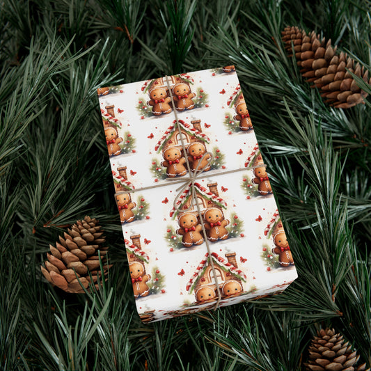 Gingerbread Gift Wrap Papers