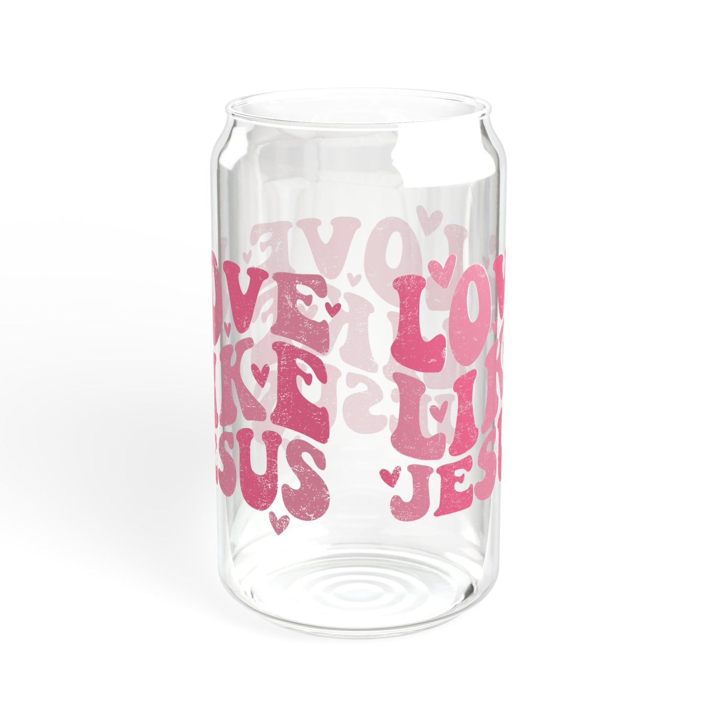 Love Like Jesus Sipper Glass, 16oz