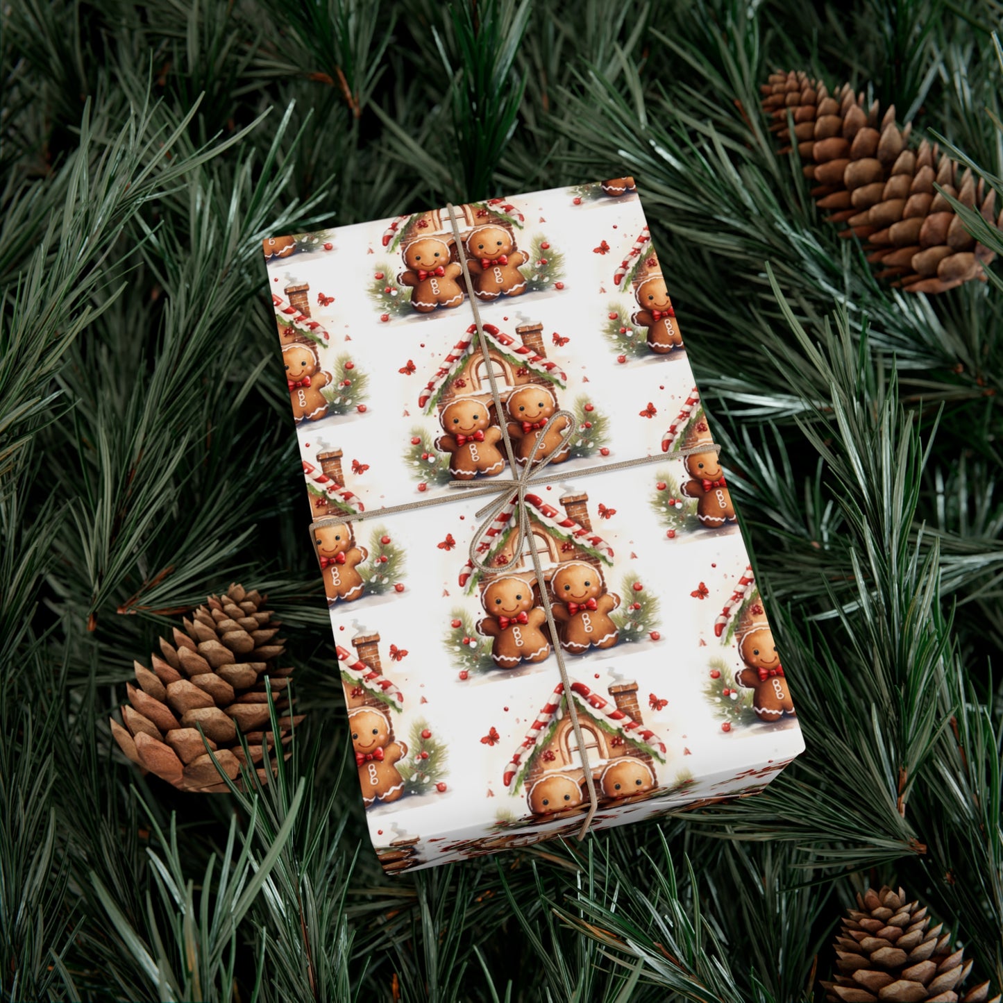 Gingerbread Gift Wrap Papers