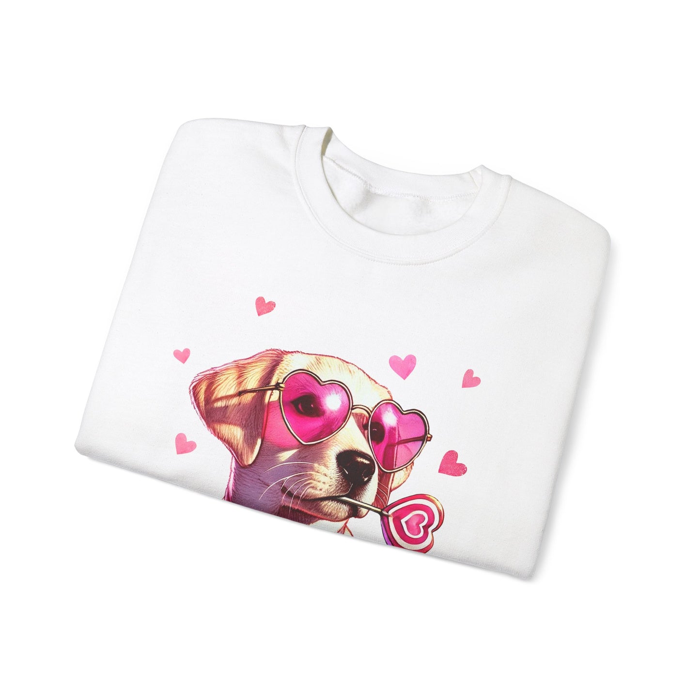 Lab Valentine's Day Unisex Heavy Blend™ Crewneck Sweatshirt