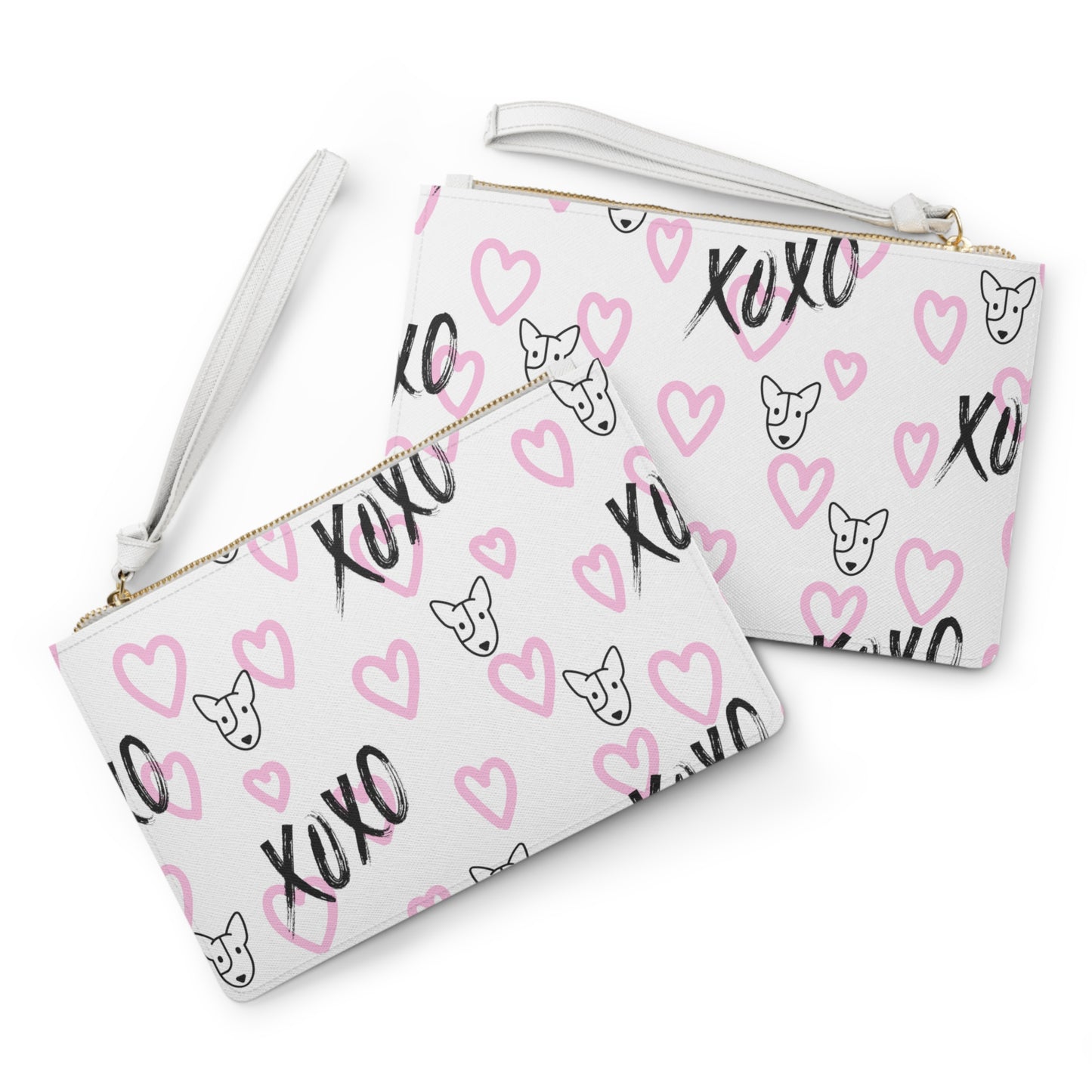 Bull Terrier XOXO Clutch Bag