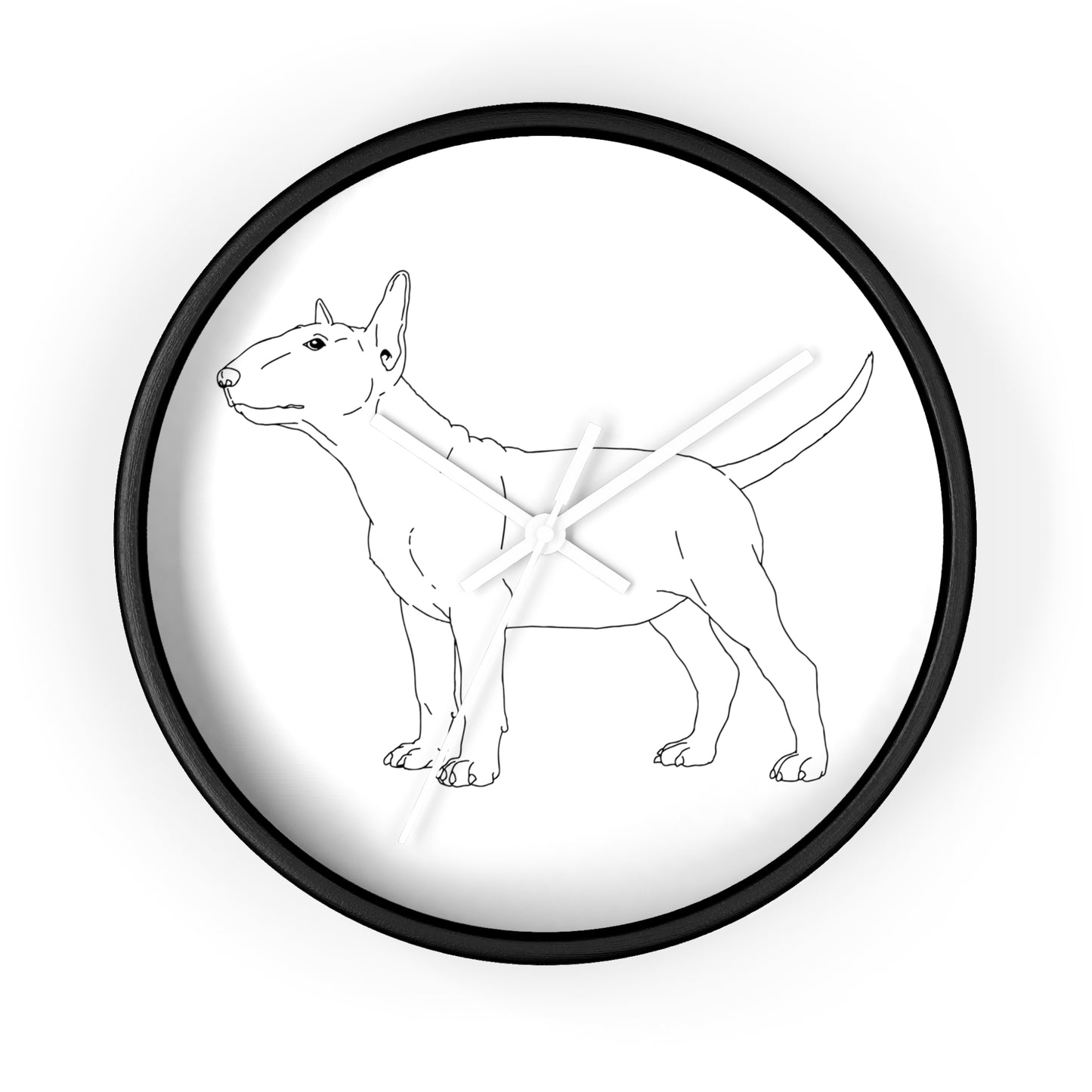 Bull Terrier Style Wall Clock