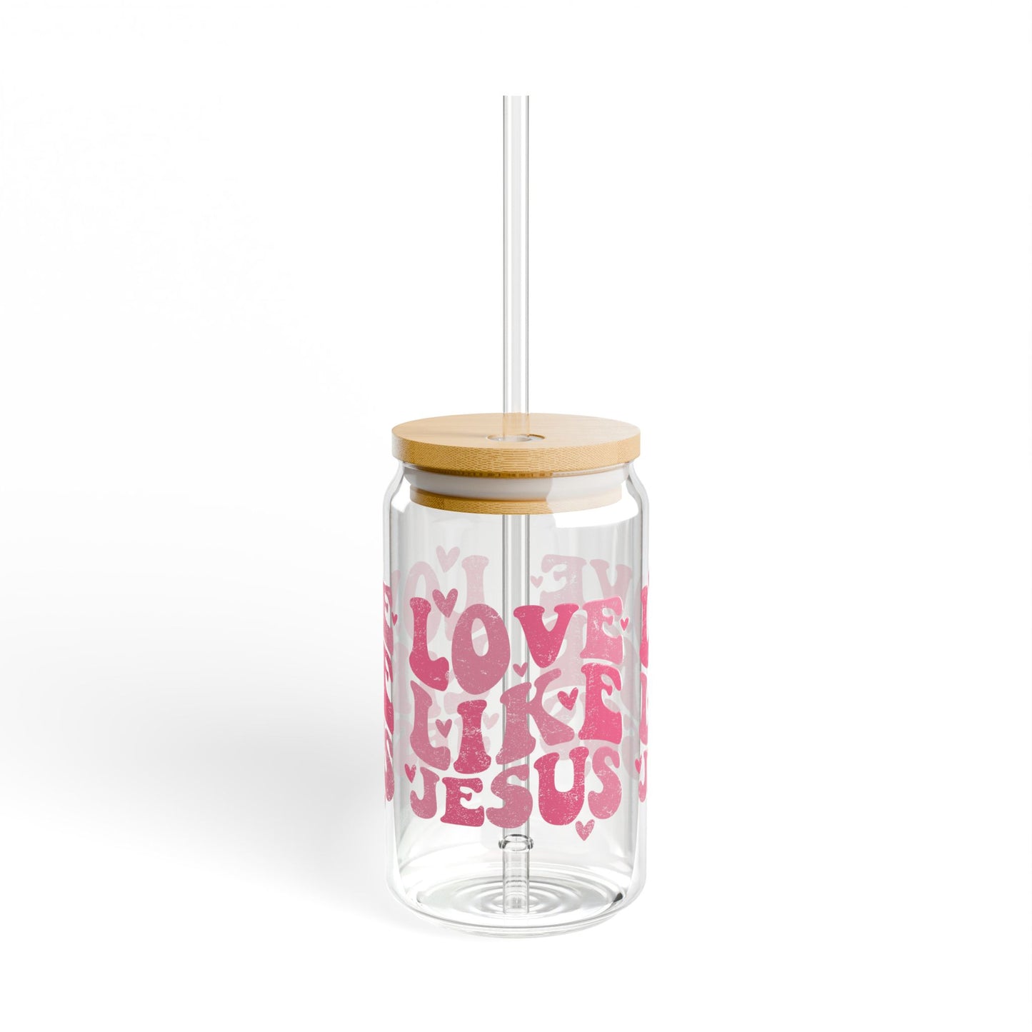 Love Like Jesus Sipper Glass, 16oz