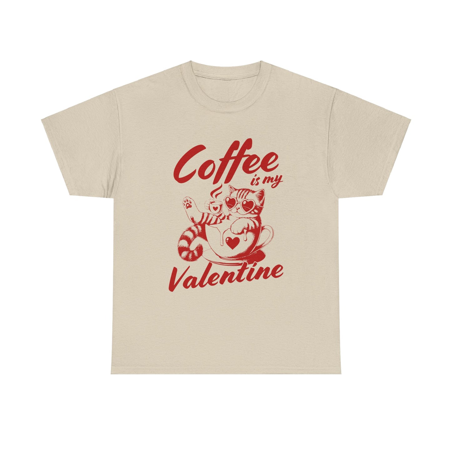 Coffee is my Valentine Unisex Heavy Cotton Tee