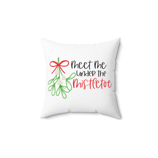 Christmas Spun Polyester Square Pillow