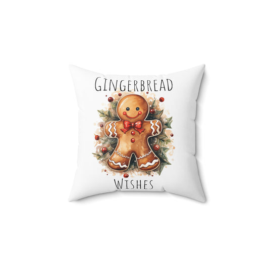 Christmas Spun Polyester Square Pillow