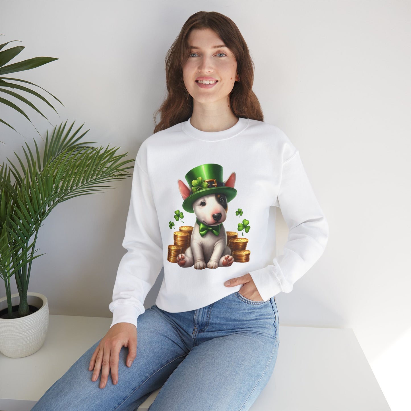 Bull Terrier Leprechaun Sweatshirt