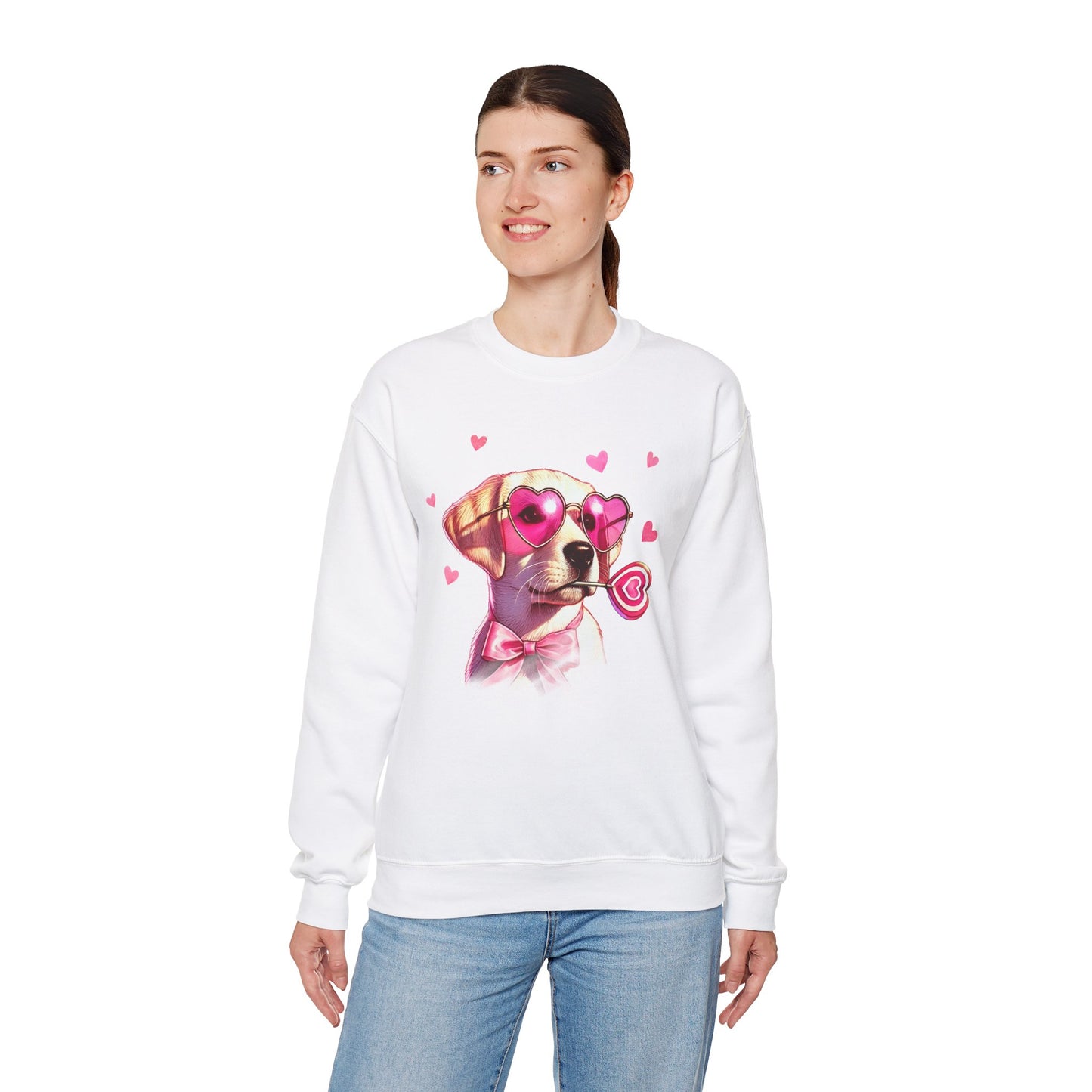 Lab Valentine's Day Unisex Heavy Blend™ Crewneck Sweatshirt