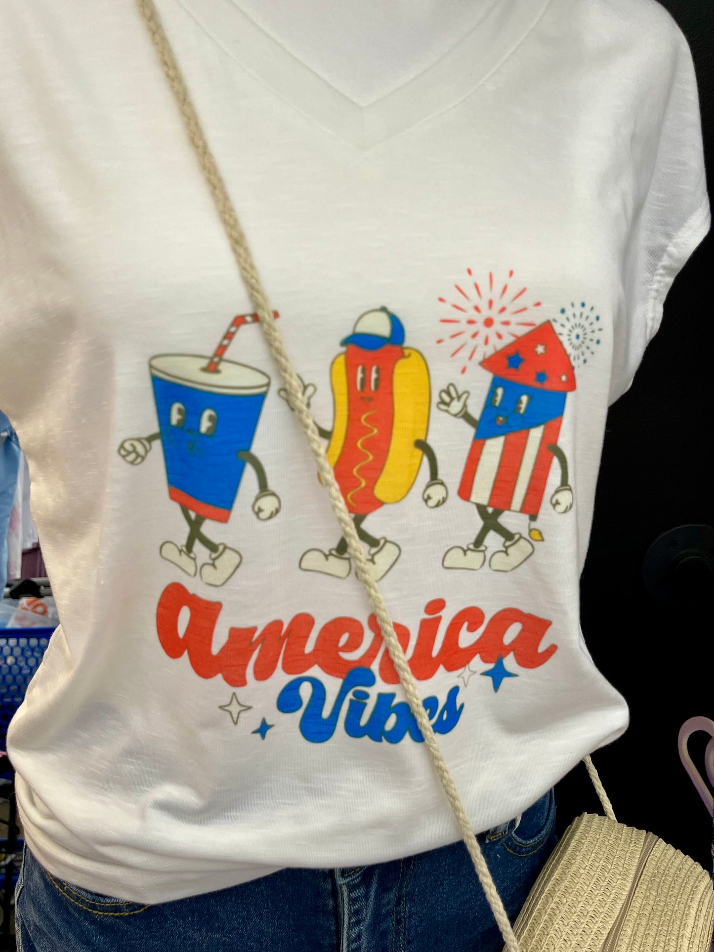 America Vibes Vintage Style Character Shirt