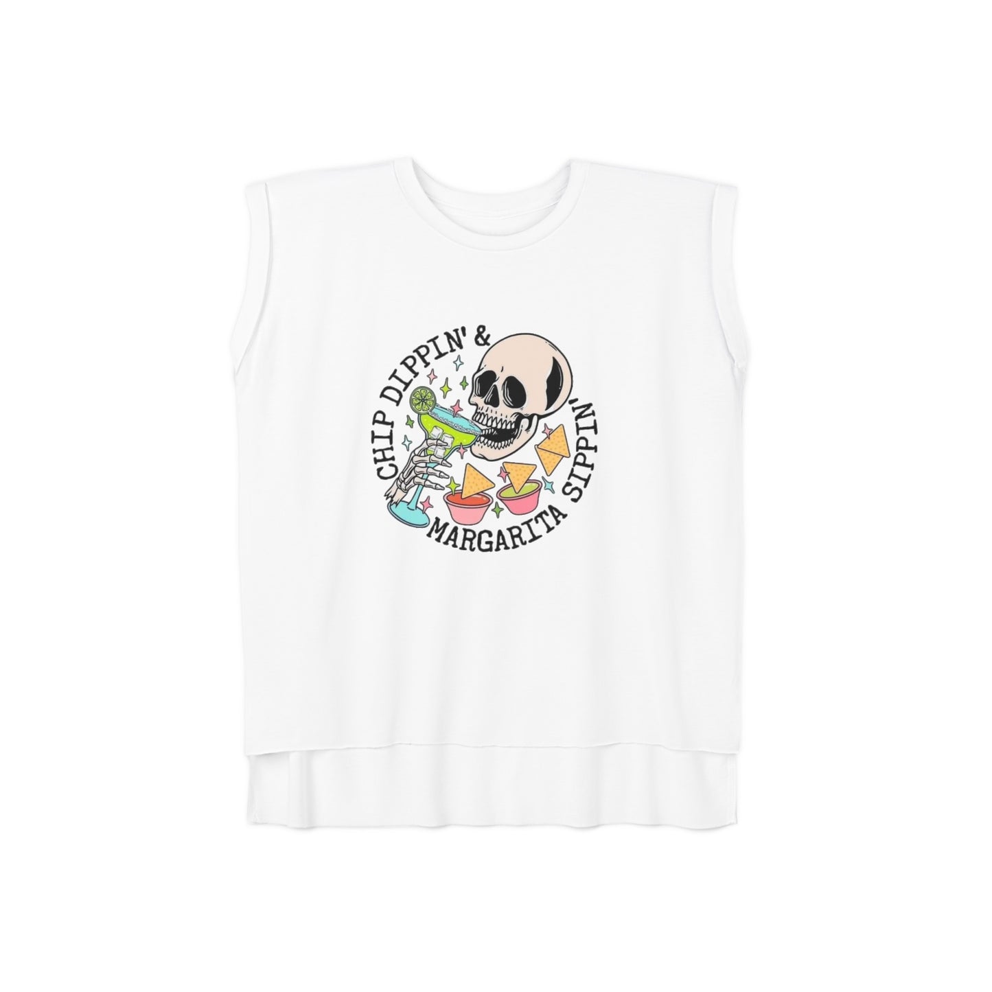 Women’s Cinco De Mayo Flowy Rolled Cuffs Muscle Tee