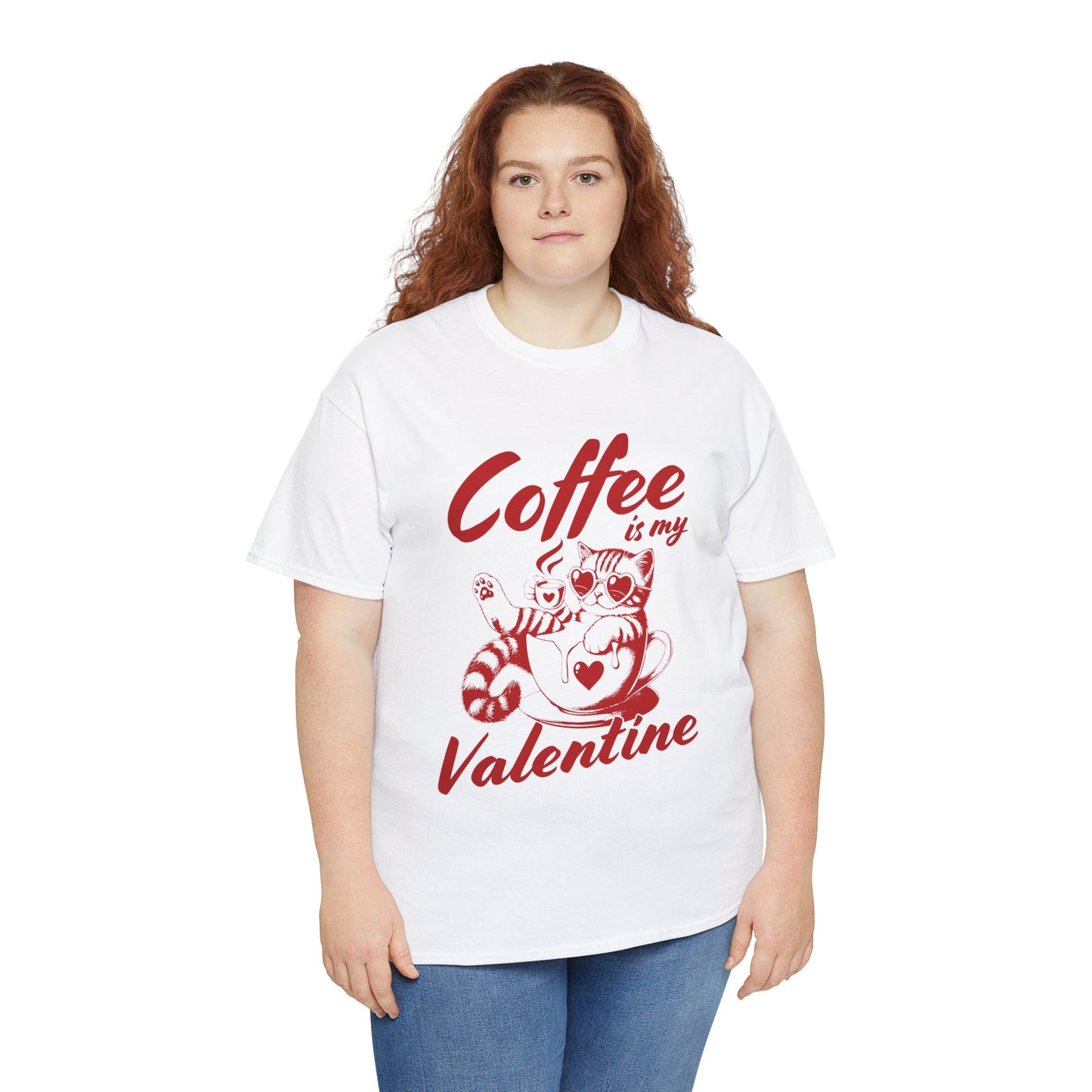 Coffee is my Valentine Unisex Heavy Cotton Tee