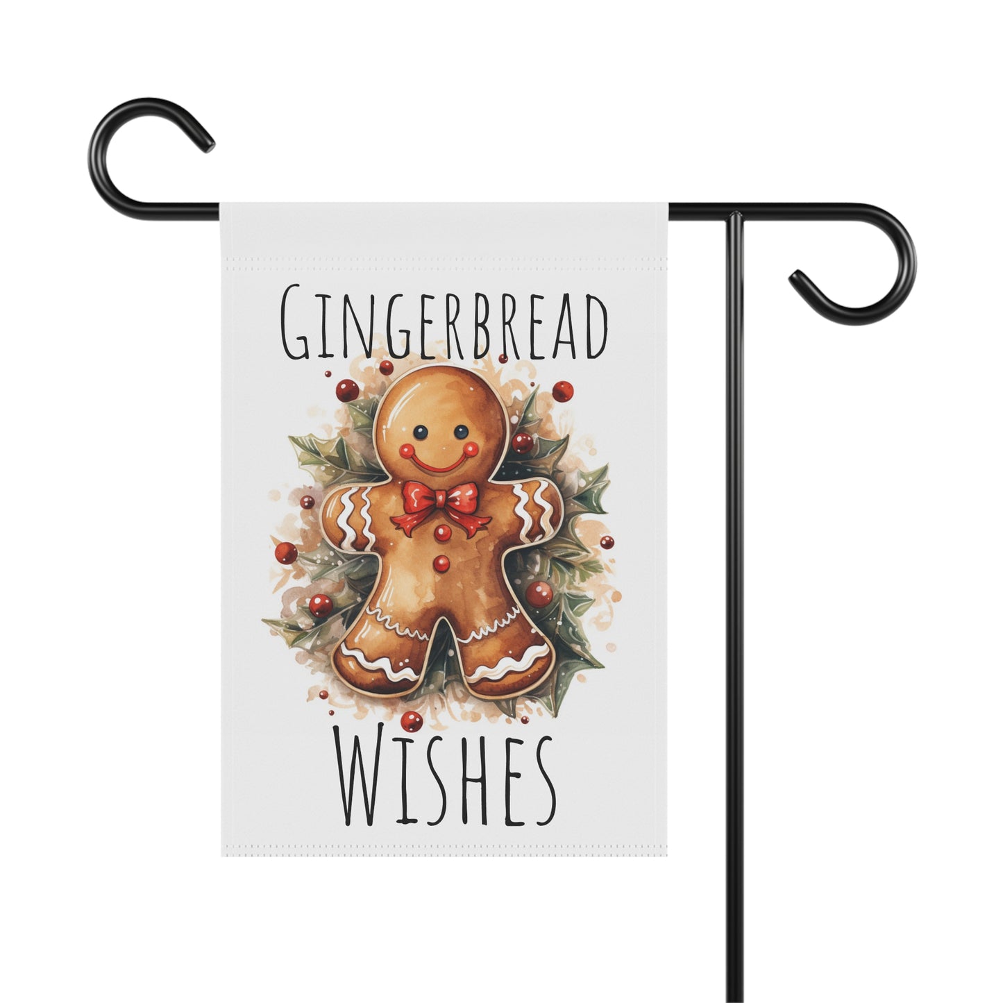 Gingerbread Wishes Garden & House Banner