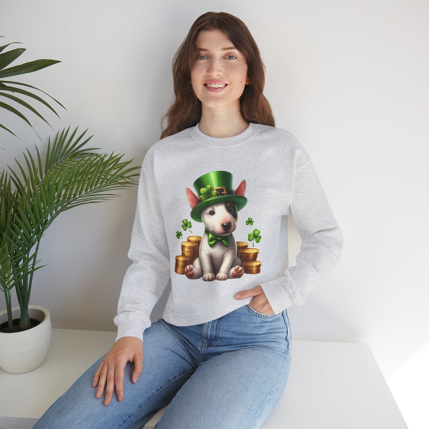 Bull Terrier Leprechaun Sweatshirt