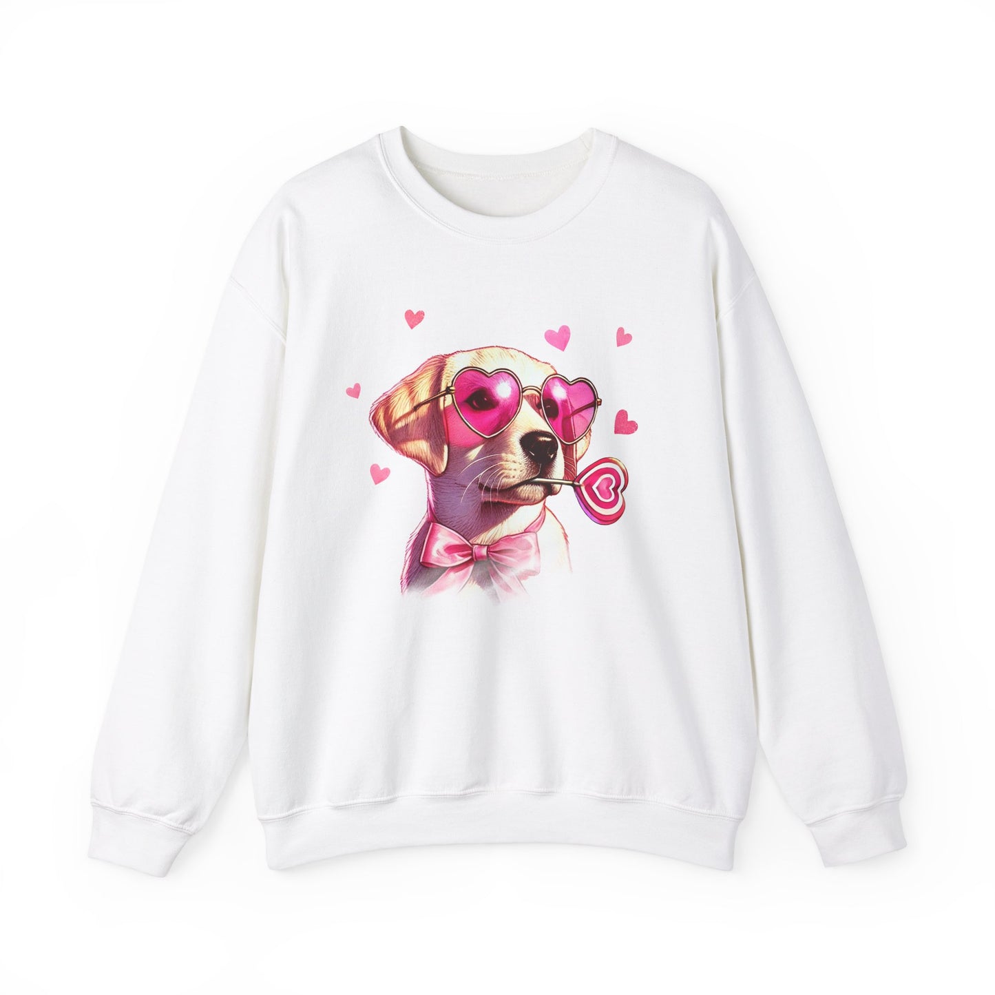 Lab Valentine's Day Unisex Heavy Blend™ Crewneck Sweatshirt