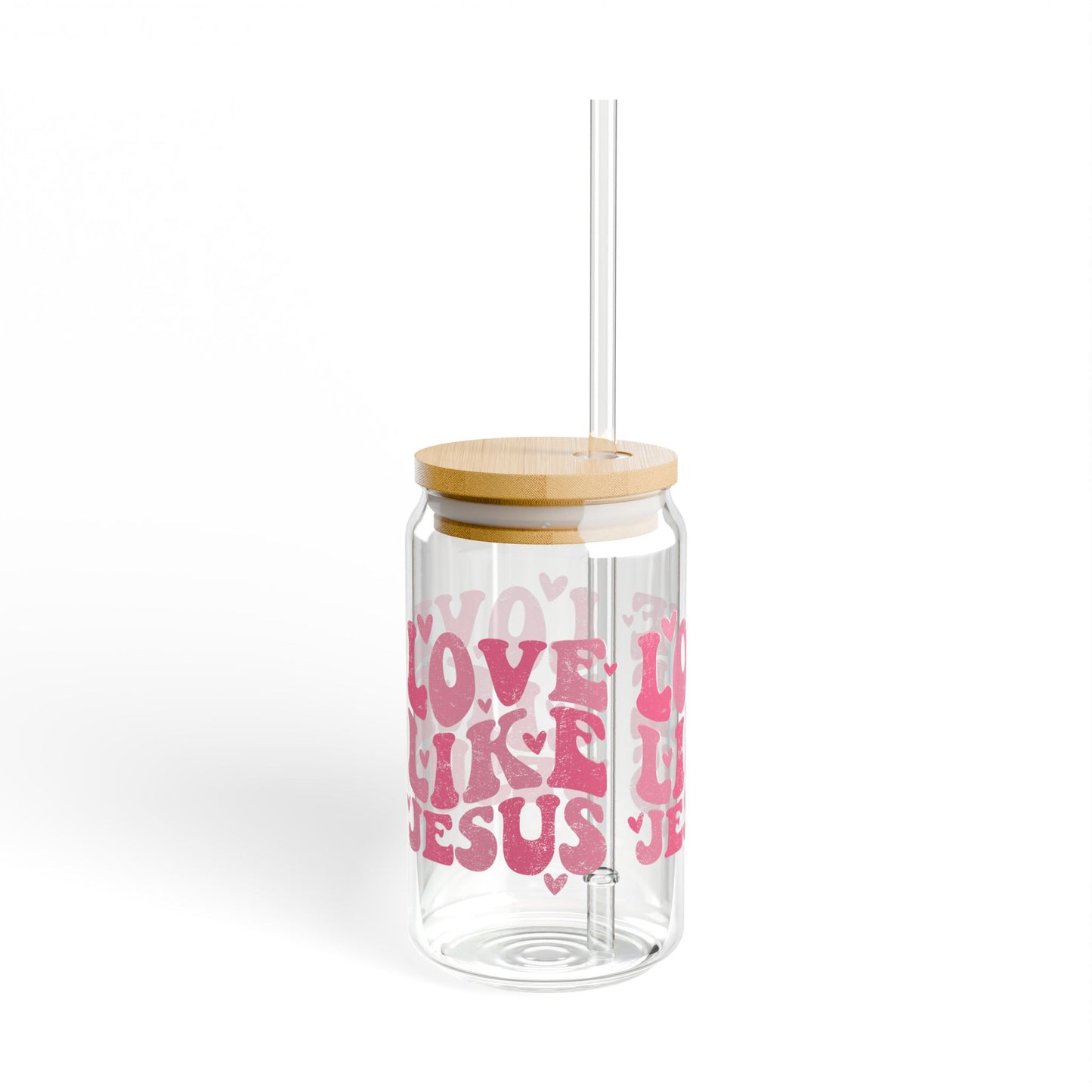 Love Like Jesus Sipper Glass, 16oz