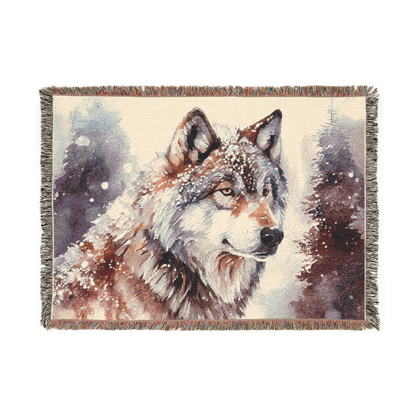 Wolf Woven Blanket