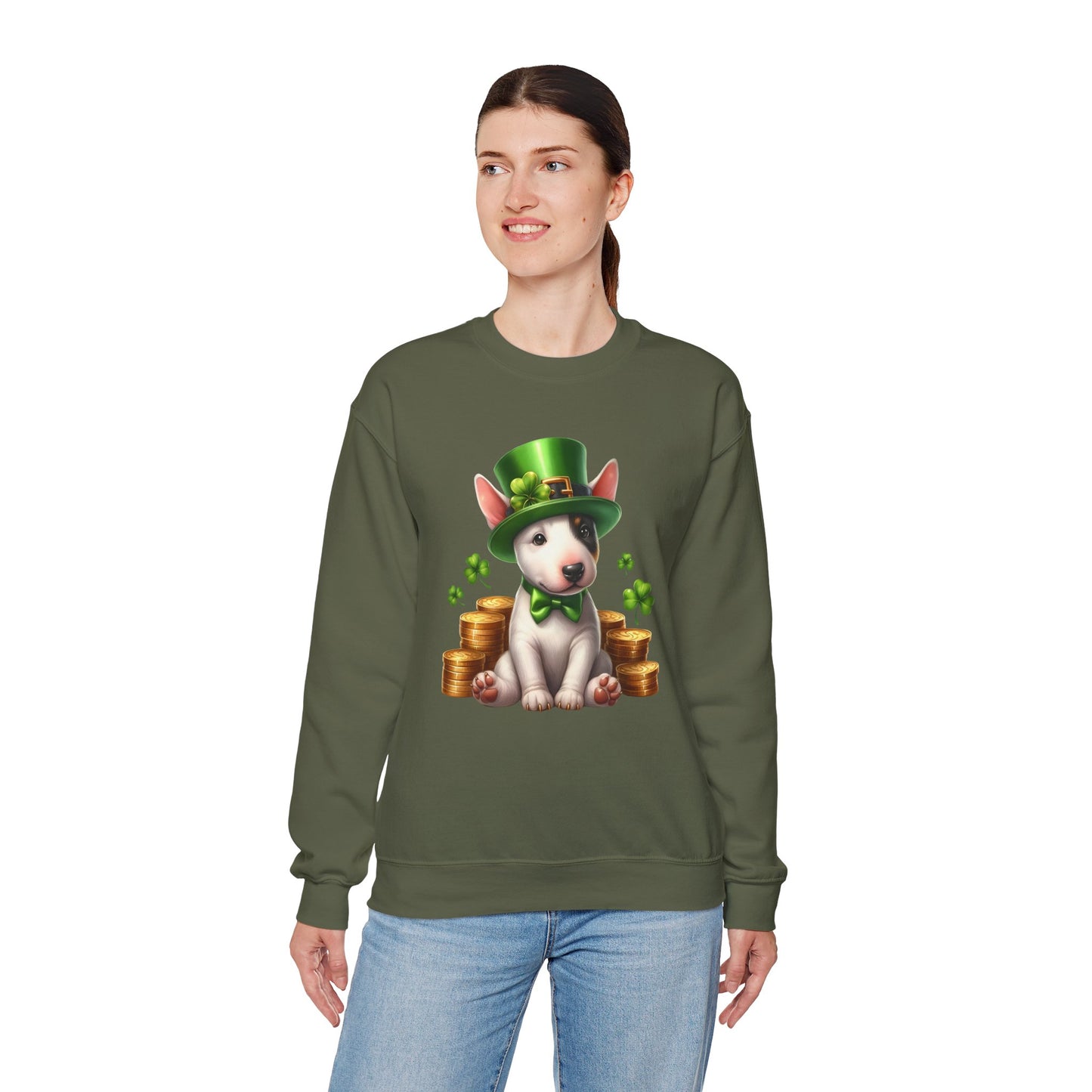 Bull Terrier Leprechaun Sweatshirt