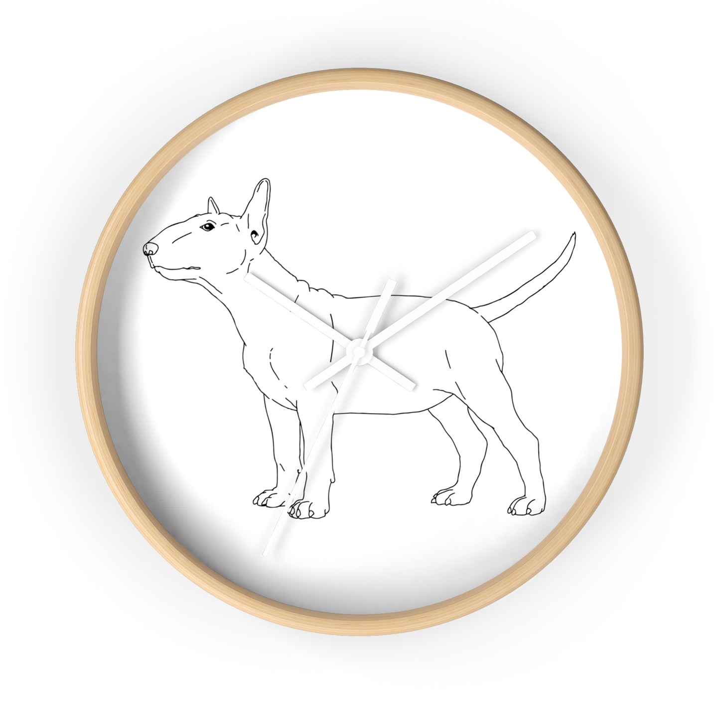 Bull Terrier Style Wall Clock