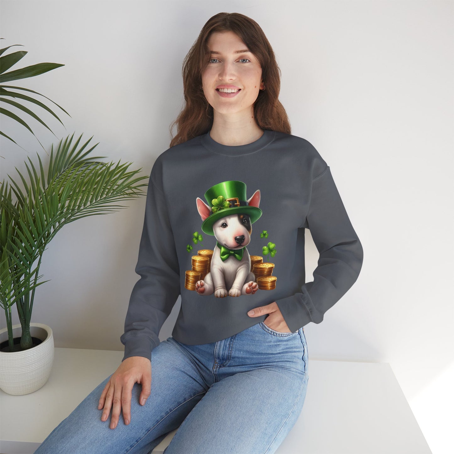 Bull Terrier Leprechaun Sweatshirt