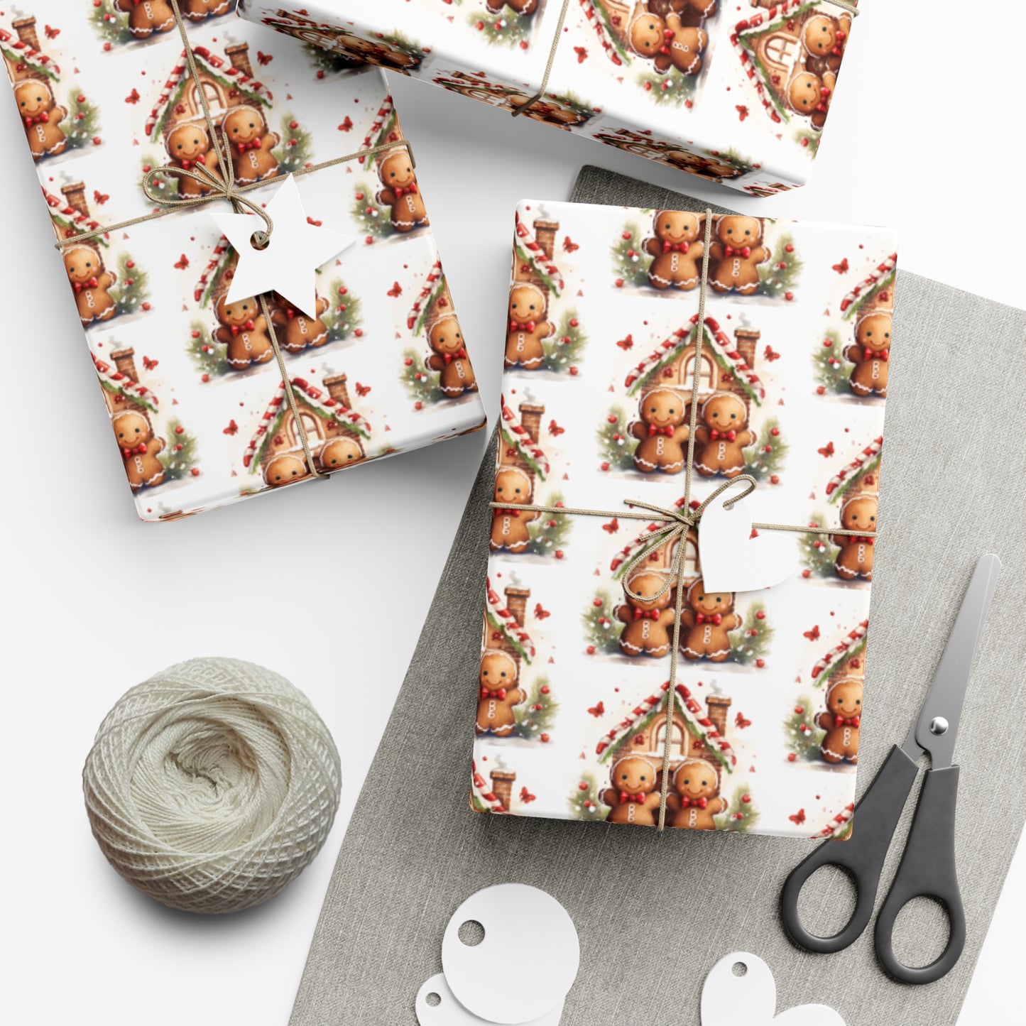 Gingerbread Gift Wrap Papers