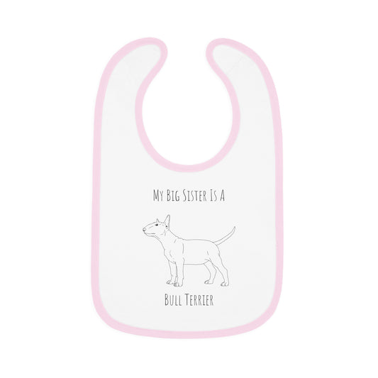 Sister Bull Terrier Baby Jersey Bib