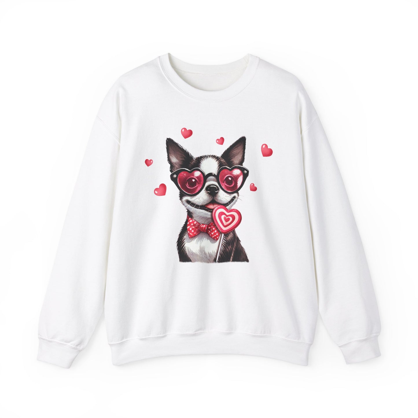 Boston Terrier Valentine's Day Unisex Heavy Blend™ Crewneck Sweatshirt