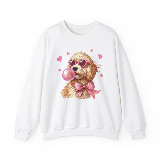 Golden Doodle Valentine's Day Unisex Heavy Blend™ Crewneck Sweatshirt