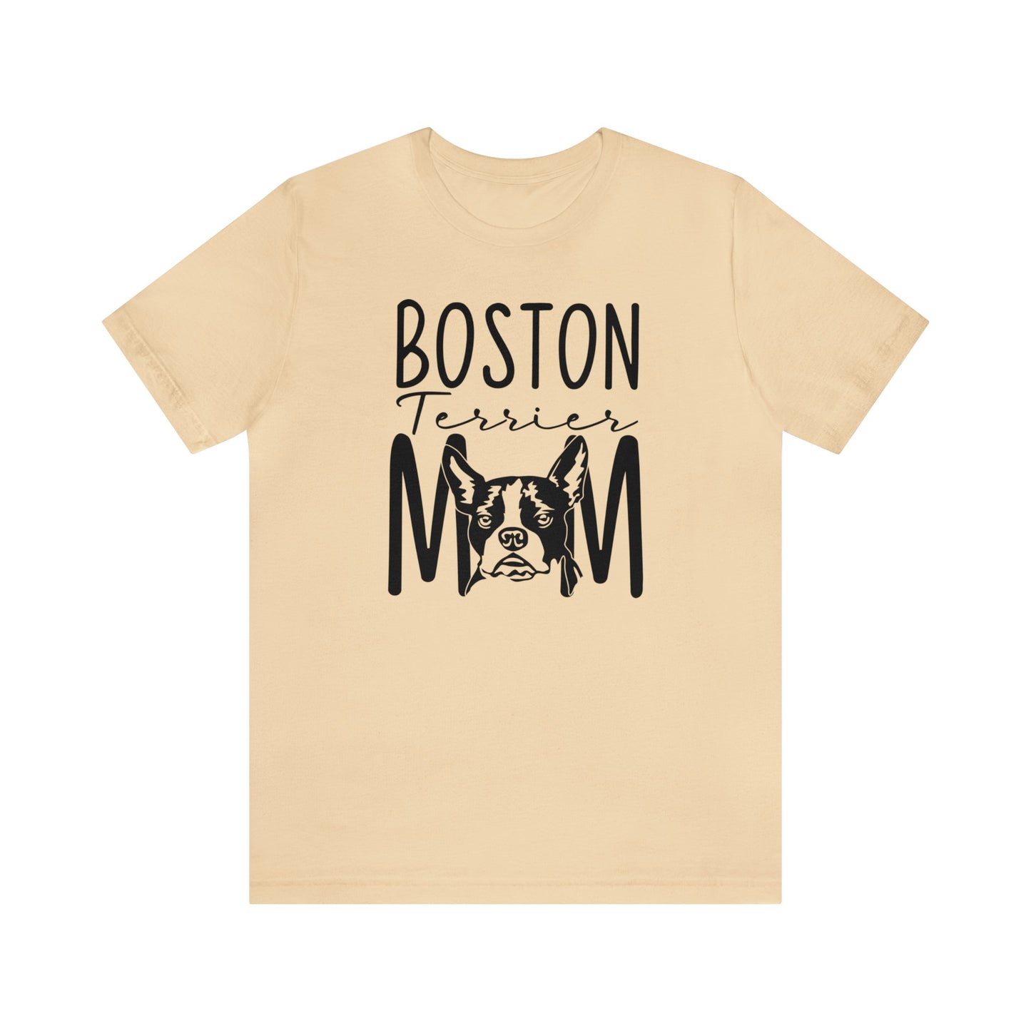 Boston Terrier Mom Unisex Jersey Short Sleeve Tee