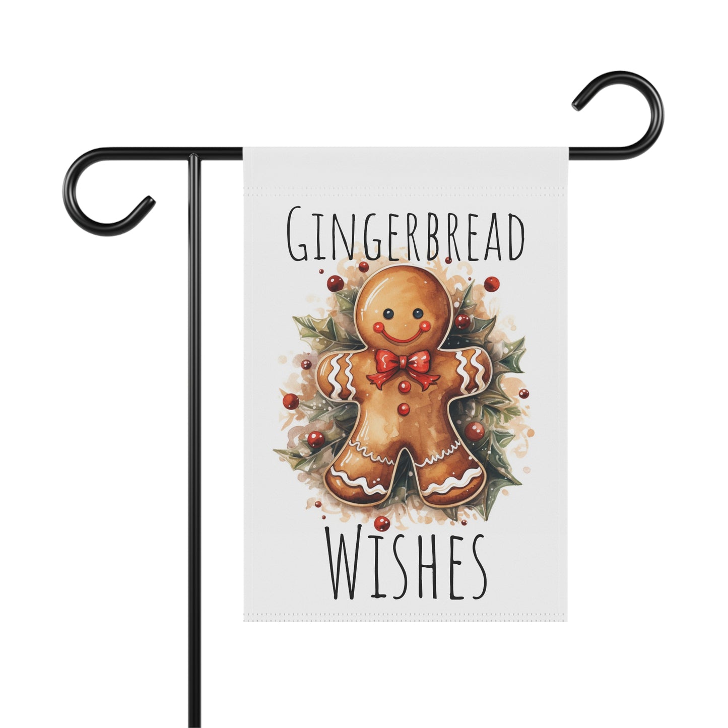 Gingerbread Wishes Garden & House Banner