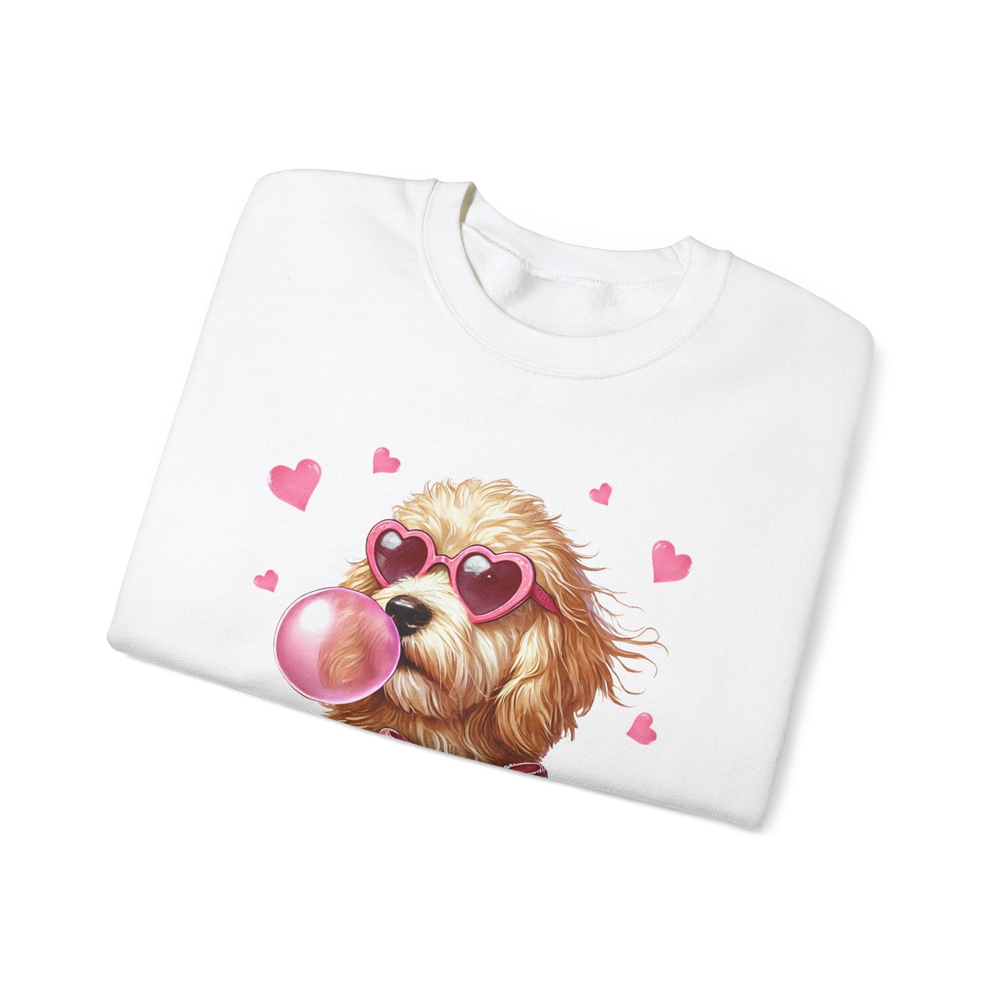 Golden Doodle Valentine's Day Unisex Heavy Blend™ Crewneck Sweatshirt