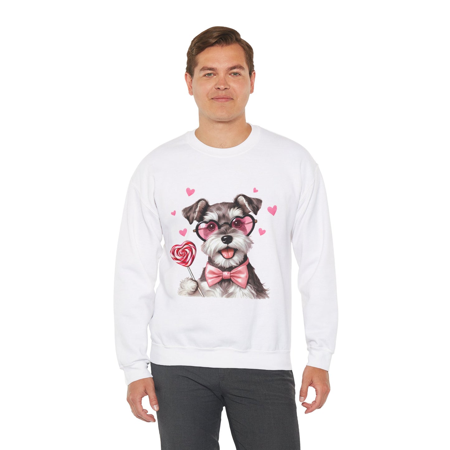 Schnauzer Valentine's Day Unisex Heavy Blend™ Crewneck Sweatshirt