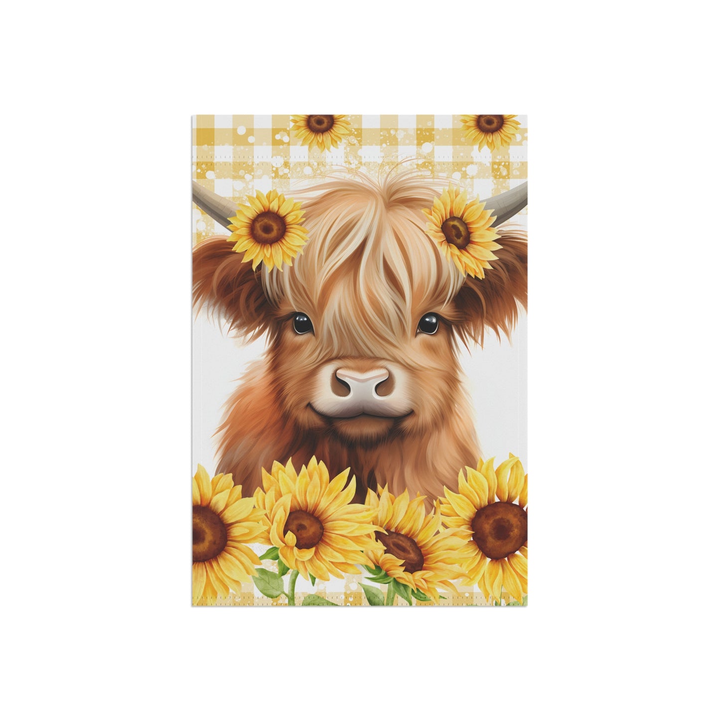 Highland Cow Baby Garden & House Banner