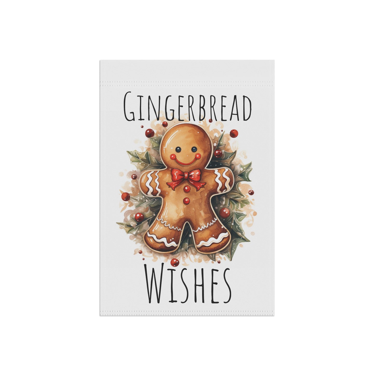 Gingerbread Wishes Garden & House Banner