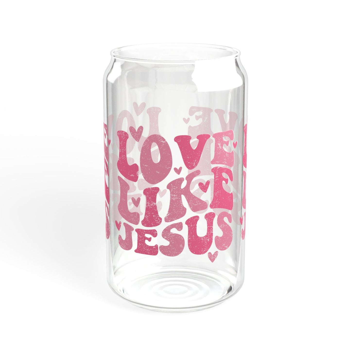 Love Like Jesus Sipper Glass, 16oz