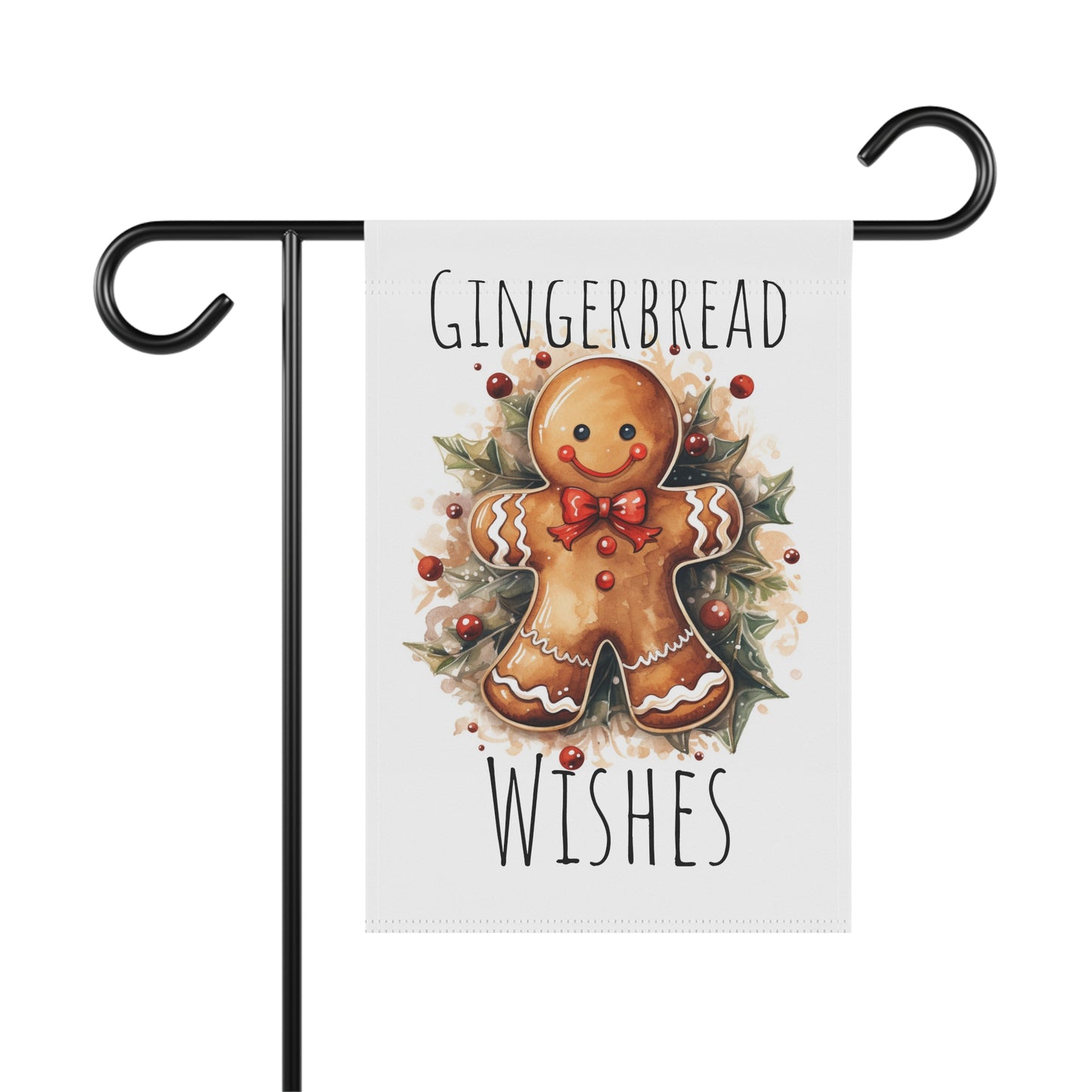 Gingerbread Wishes Garden & House Banner