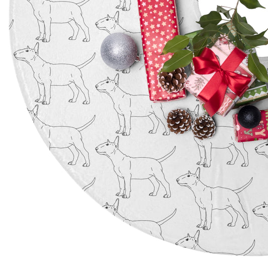 Bull Terrier Christmas Tree Skirts