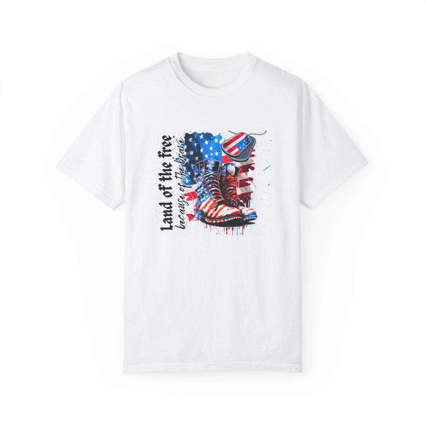 Land Of The Free Unisex Garment-Dyed T-shirt