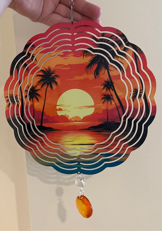 Sunset Wind Spinner - Handmade