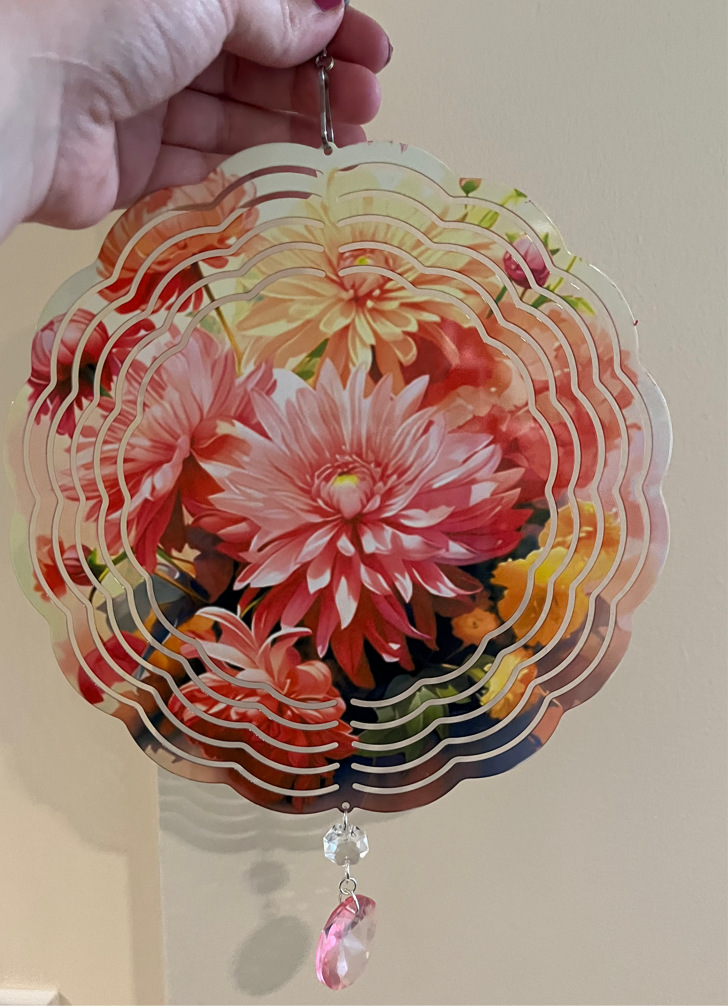 Flower Wind Spinner - Handmade
